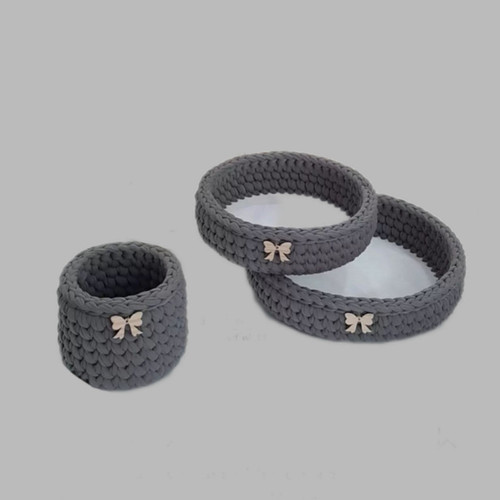 سبد قلاب بافی تریکو کد 080 مجموعه 3 عددی